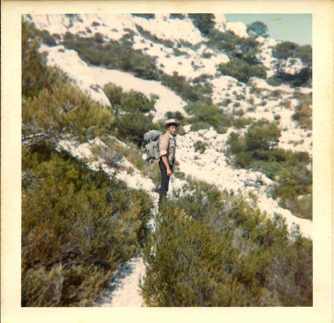 Pete in the hills of Marseille. 19th July 1969.