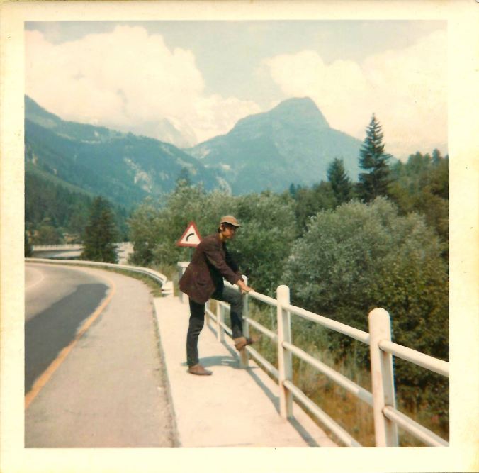 Mont Blanc from the Italian side of the Tunnel. 23rd July 1969.