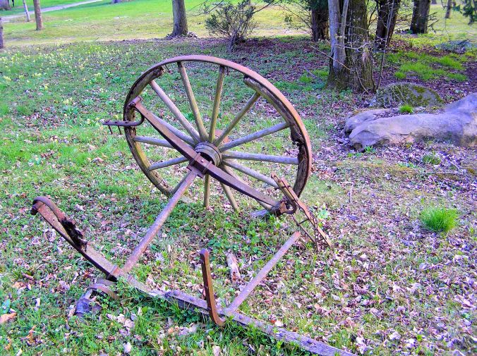 Abandoned Carriage Wheel, Axle And Suspension I saw this broken, discarded wheel lying in open woodland behind a hotel in which I spent a night shortly after visiting the Château de Fontainebleau, 77300 Fontainebleau, France. It was clearly a heritage piece, well preserved and respected by visitors. https://witness.theguardian.com/assignment/5630c6f5e4b07e373ce97a23/1795208